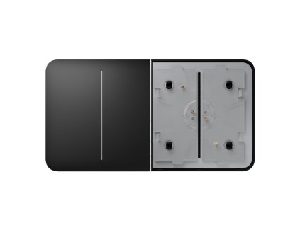 ajax sidebutton 2gang black front