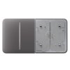 ajax sidebutton 2gang grey front
