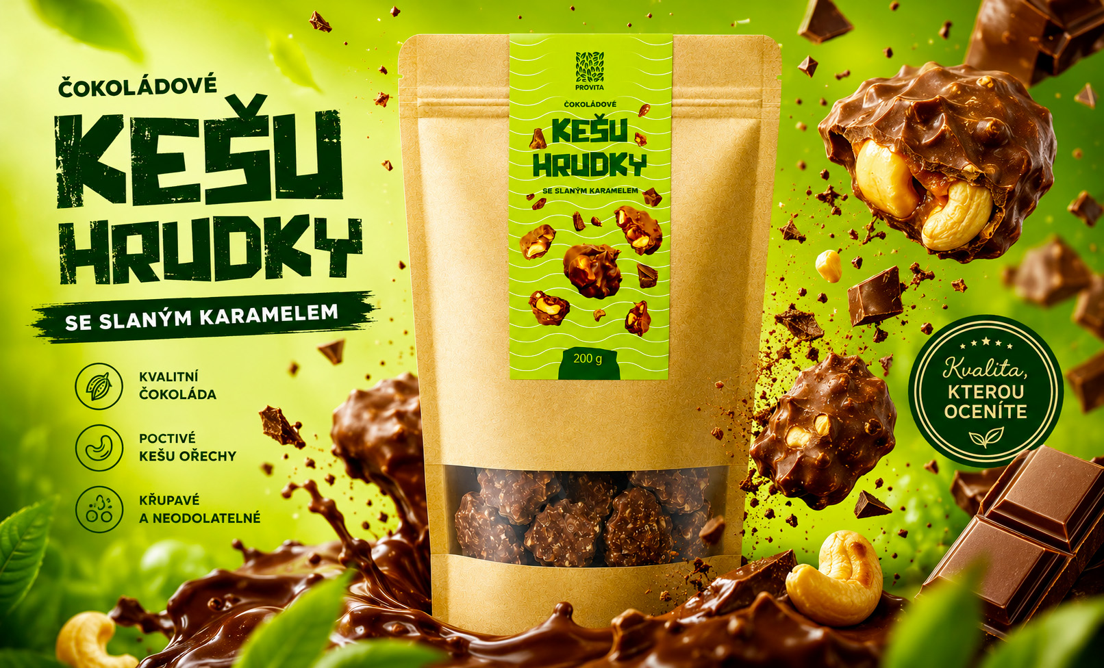 Kešu hrudky