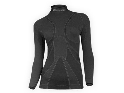 triko BRUBECK EXTREME MERINO pánské - černá (velikost L)