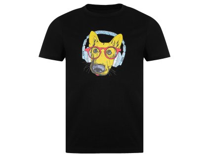 triko DOG pánské - černá/červená/žlutá (velikost 3XL)