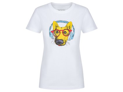 triko DOG dámské - bílá/červená/žlutá (velikost S)