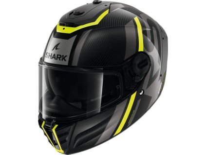 přilba SHARK SPARTAN RS CARBON SHAWN - černá/šedá/žlutá (DYA) (velikost 2XL)