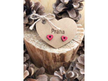 Srdíčko vypálené červené