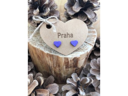 Srdíčko fialové acryl