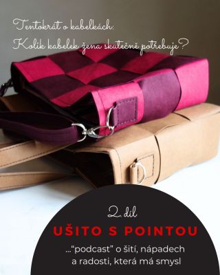 KABELKY: MEZI STATUSEM A RADOSTÍ Z TVOŘENÍ 🪡 Kabelka je naše zázemí, které si bereme s sebou do světa. Ale víme, jaká je...