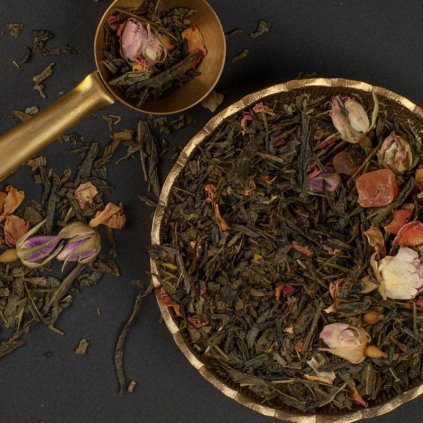 Výběrový čaj No 270, zelený čaj s růží