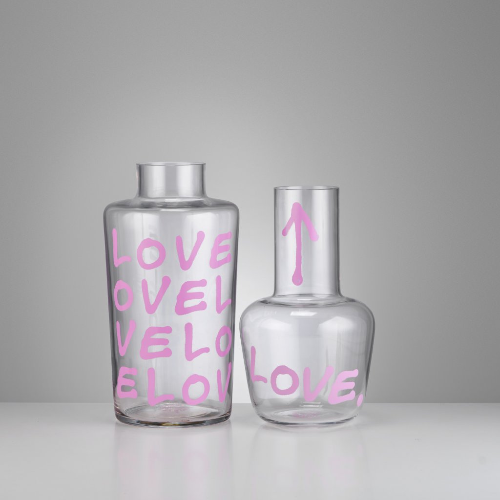 Unnamed Vase - Pink Love - Transparent