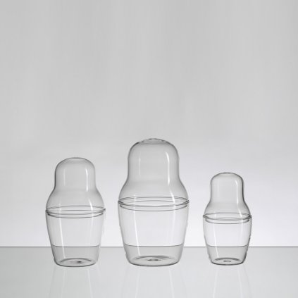 qubus maxim velcovsky matroska set glass lined up