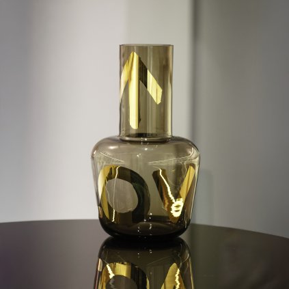 unnamed vase goledn touch smoke brown copy