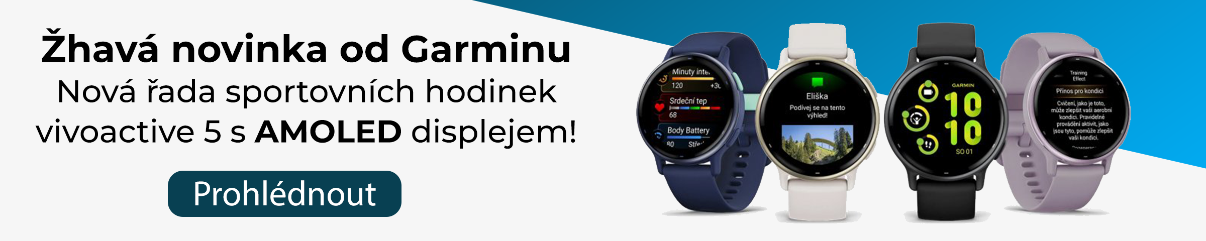 Novinka od Garminu - hodinky vivoactive 5 s Amoled displejem