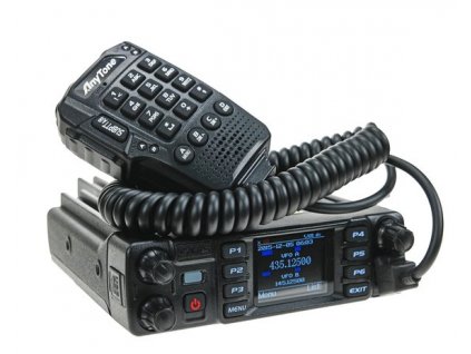 Vozidlová radiostanice AnyTone AT-D578UV PLUS, DMR dual-band s Bluetooth, GPS, APRS