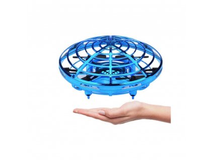dron ufo mini dron ovladany rukou senzory proti narazu rtf modry (5)