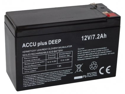 Akumulátor 12V / 7.2Ah - ACCU plus DEEP - bezúdržbový olověný