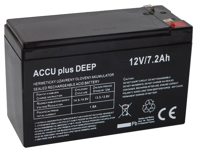BATTERIE 12V - 7.2AH - ACCU EN PLOMB