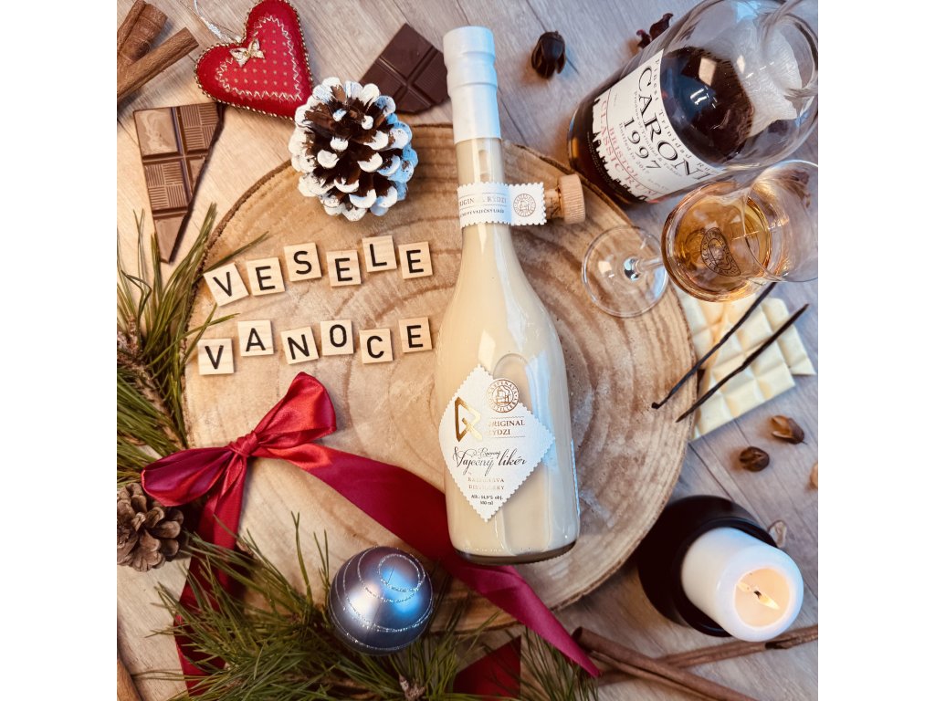 Vaječný likér z karibského  rumu, 14,9%, 0,5 l