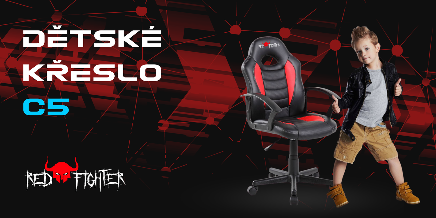 Banner Red Fighter dětské herní křeslo C5