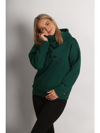 Mikina REN s kapucí zelená