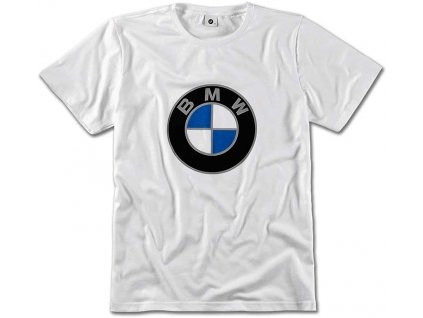 Unisex tričko s logem BMW bílé