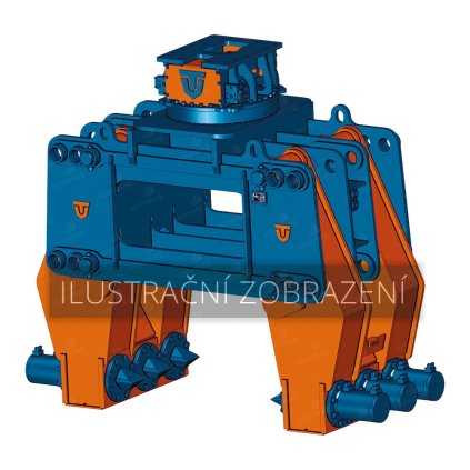 SC45R Drtič základů, včetně rotátoru DIAPHRAGMS PILE CRUSHER WITH ROTATOR - 01