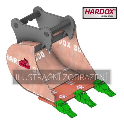 B1 400 HXP Lžíce premium Hardox