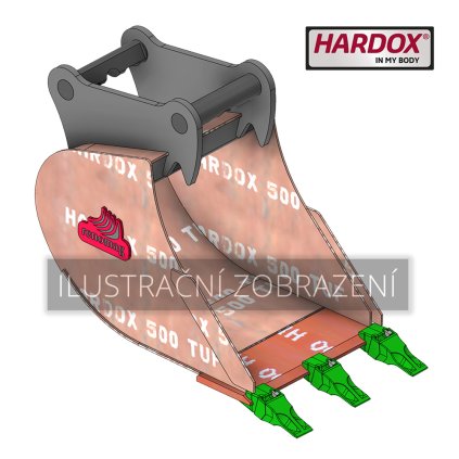 B2 400 HXP Lžíce premium Hardox