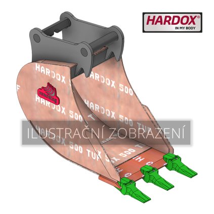 B3 500 HXP Lžíce premium Hardox