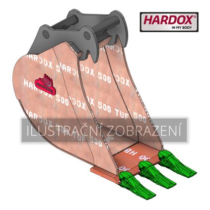 B3S 800 HXP Lžíce premium Hardox