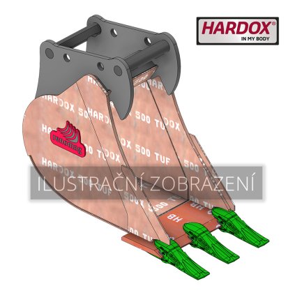 B4 600 HXP Lžíce premium Hardox