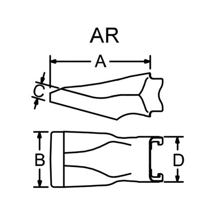 V33AR Zub - korunka Esco SUPER V SUPER V POINT - 01