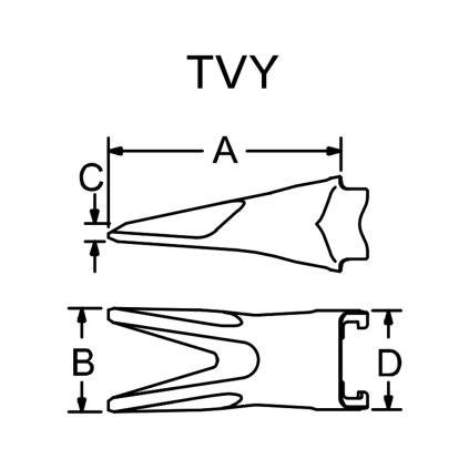 V23TVY Zub - korunka Esco SUPER V