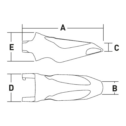 MG40A U Zub - korunka ITR MTG KingMet 40A