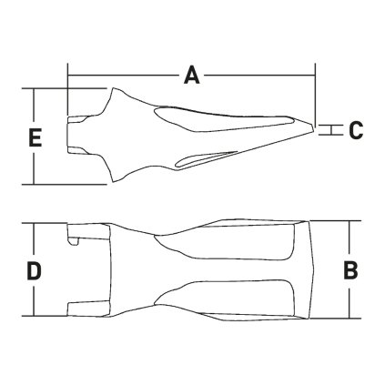 MG55L U Zub - korunka ITR MTG KingMet 55L