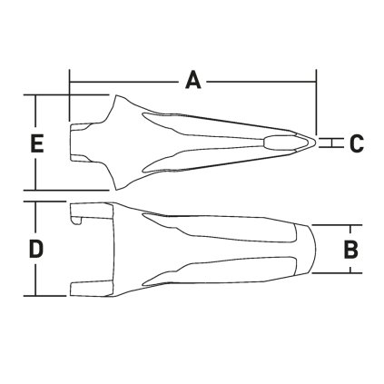 MG55S U Zub - korunka ITR MTG KingMet 55S