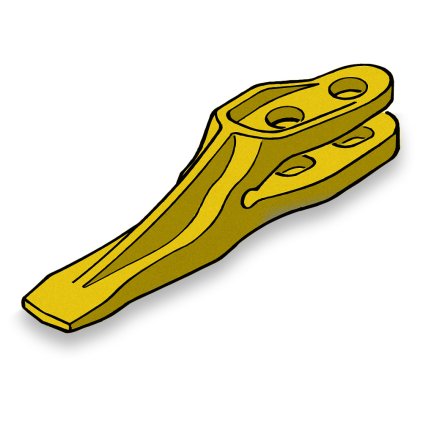 MB8 Zub vidlicový ITR, typ Volvo