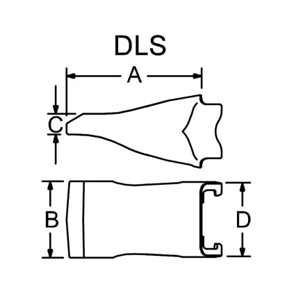 V59DLS Zub - korunka Esco SUPER V