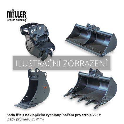 Miller RTD GTT 1A/1B02 Miller sada lžic a naklápěcího rychloupínače do 3t