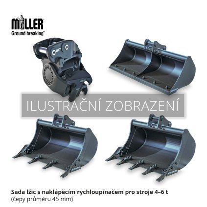 Miller RTD GTT 2A Miller sada lžic a naklápěcího rychloupínače do 6t