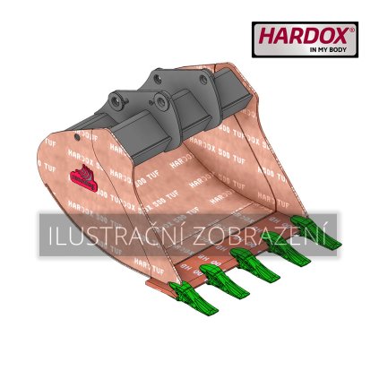 B5 1200 HXG Lžíce univerzální Hardox 