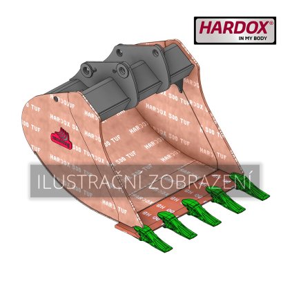 B6 500 HXG Lžíce univerzální Hardox 