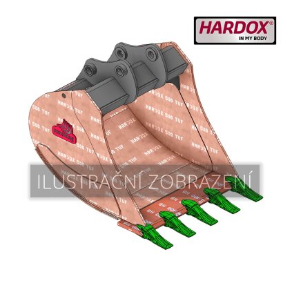 B210 1200 HXG Lžíce univerzální Hardox 