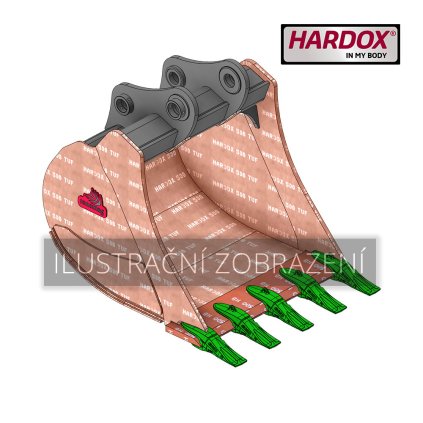 B8 1800 HXG  Lžíce univerzální Hardox 