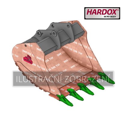 B5 1200 HXR Lžíce zesílená Hardox