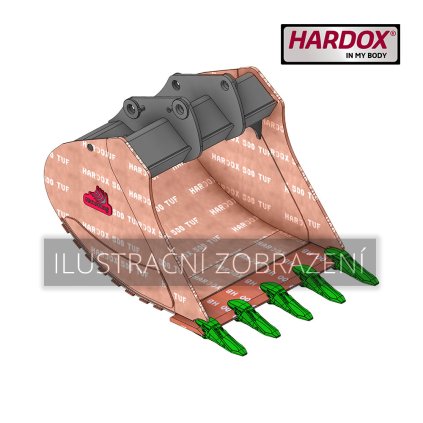 B6 800 HXR Lžíce zesílená Hardox