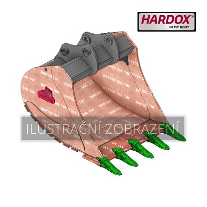 B6S 900 HXR Lžíce zesílená Hardox