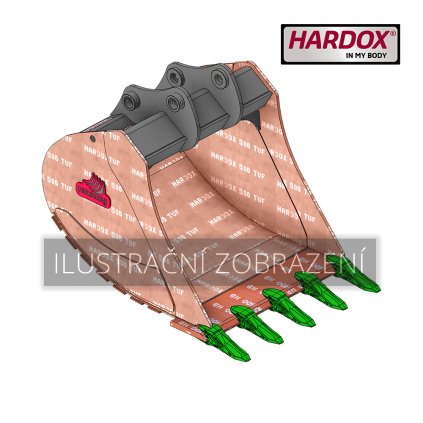 B210 600 HXR Lžíce zesílená Hardox