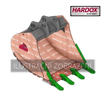 B210 900 HXS Lžíce skalní Hardox