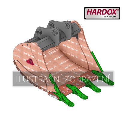 B7 1500 HXS Lžíce skalní Hardox