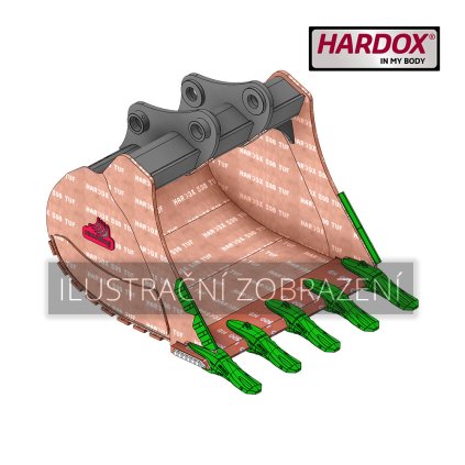 B7S 800 HXS Lžíce skalní Hardox