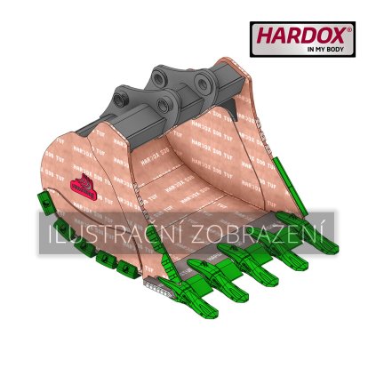 B7S 1400 HXE Lžíce extr. skalní Hardox